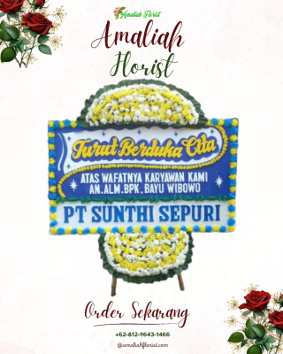 Papan Bunga Duka di Glodok