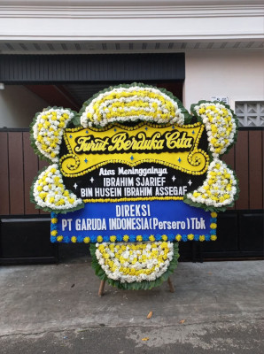 Papan Bunga Duka di Glodok