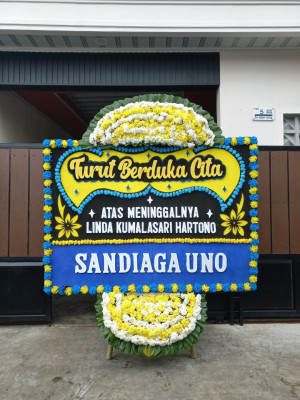 Papan Bunga Duka di Glodok