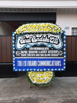Papan Bunga Duka di Glodok